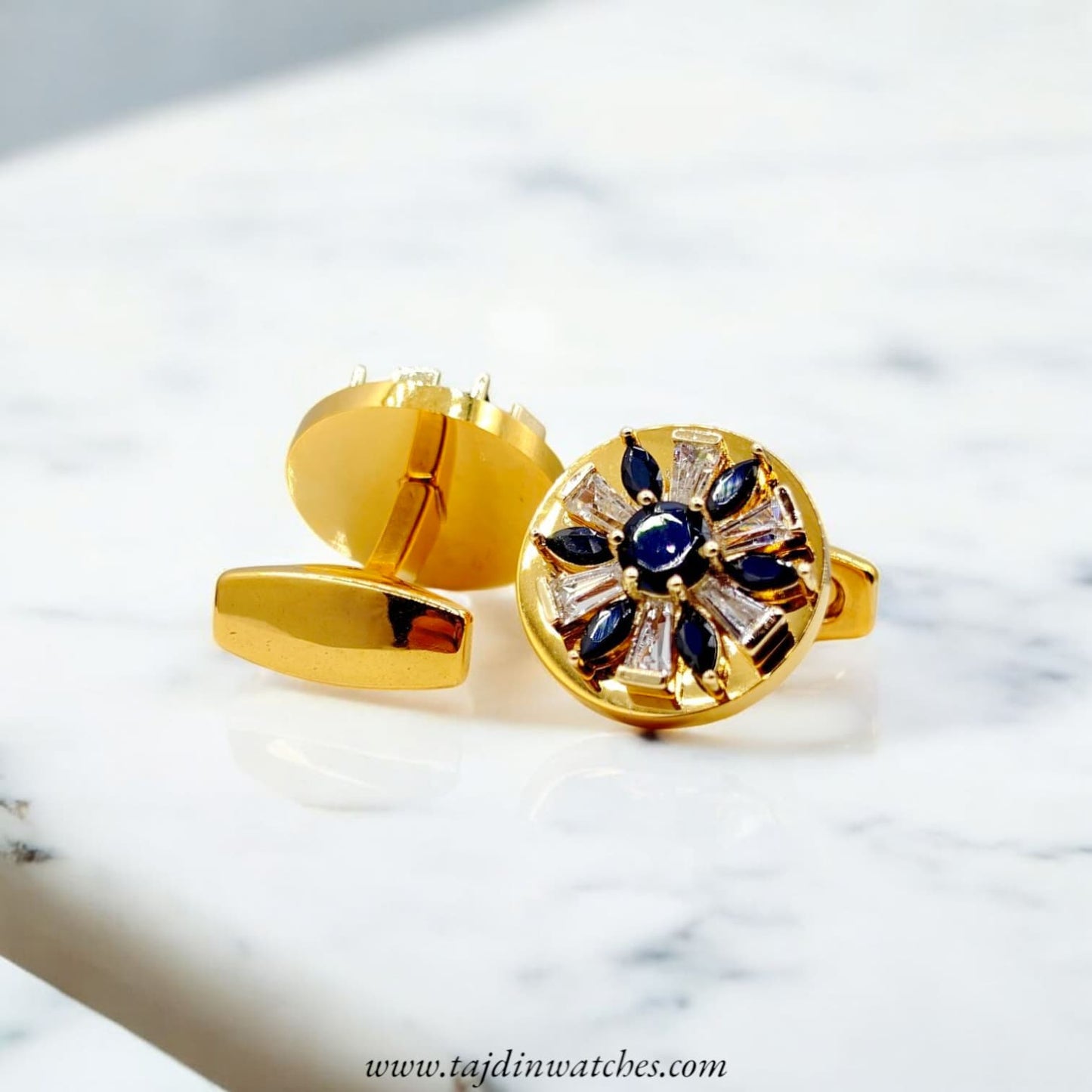 Taj 125 Black Zirconia Cufflinks