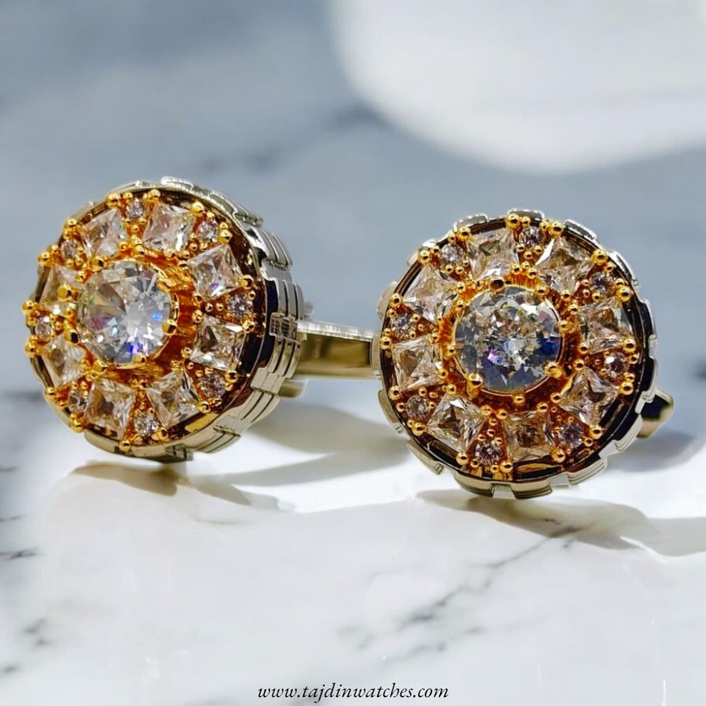 Taj 122 Stone Zirconia Cufflinks