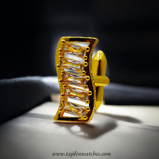 Taj 111 Line Zirconia Cufflinks