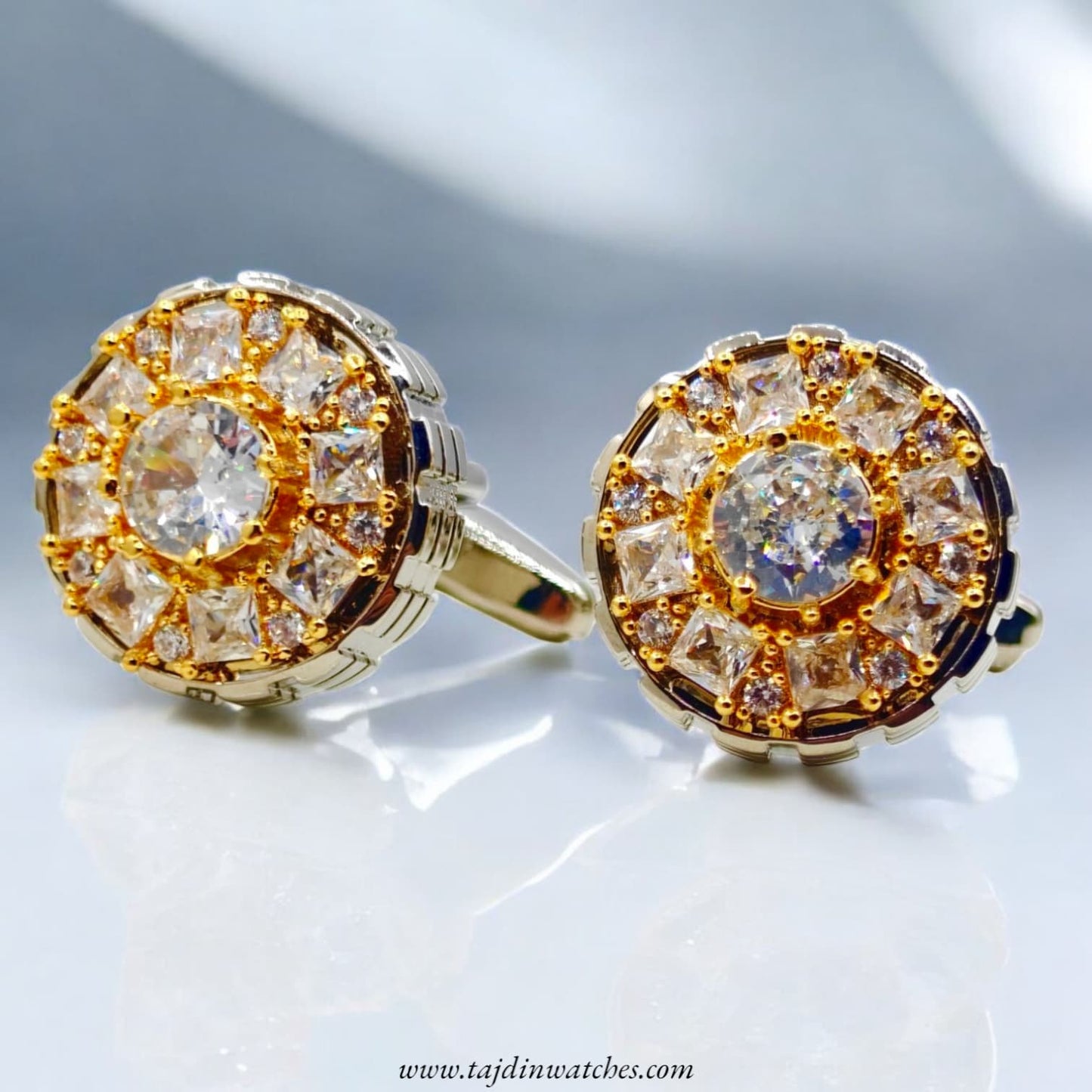 Taj 122 Stone Zirconia Cufflinks