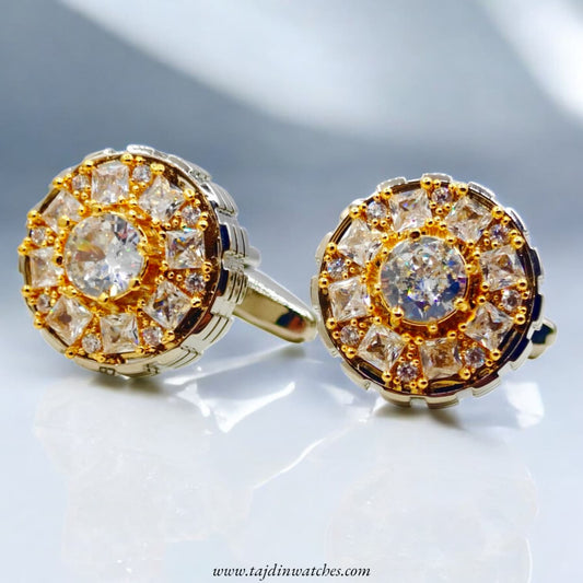 Taj 122 Stone Zirconia Cufflinks