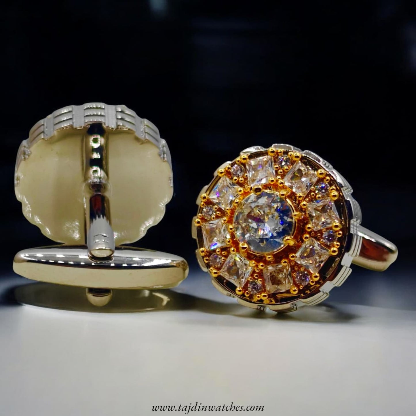 Taj 122 Stone Zirconia Cufflinks