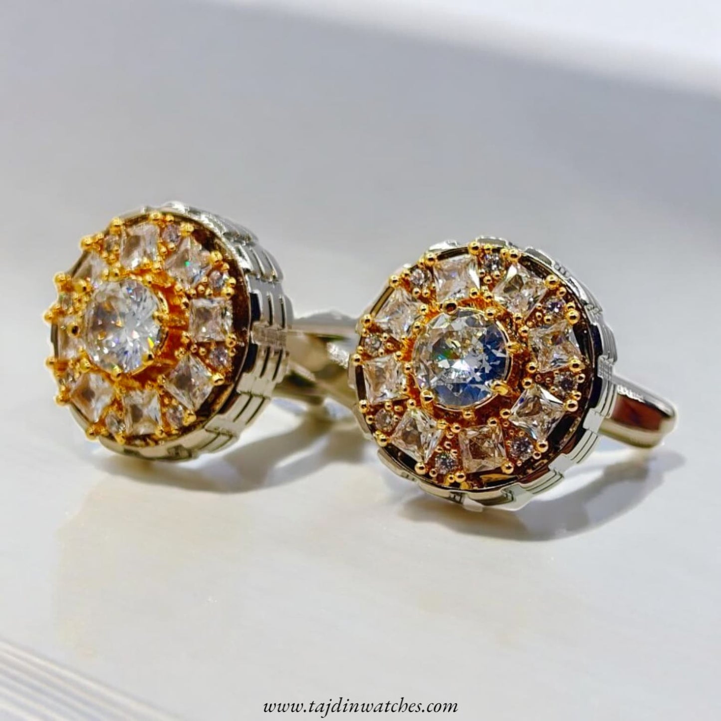 Taj 122 Stone Zirconia Cufflinks