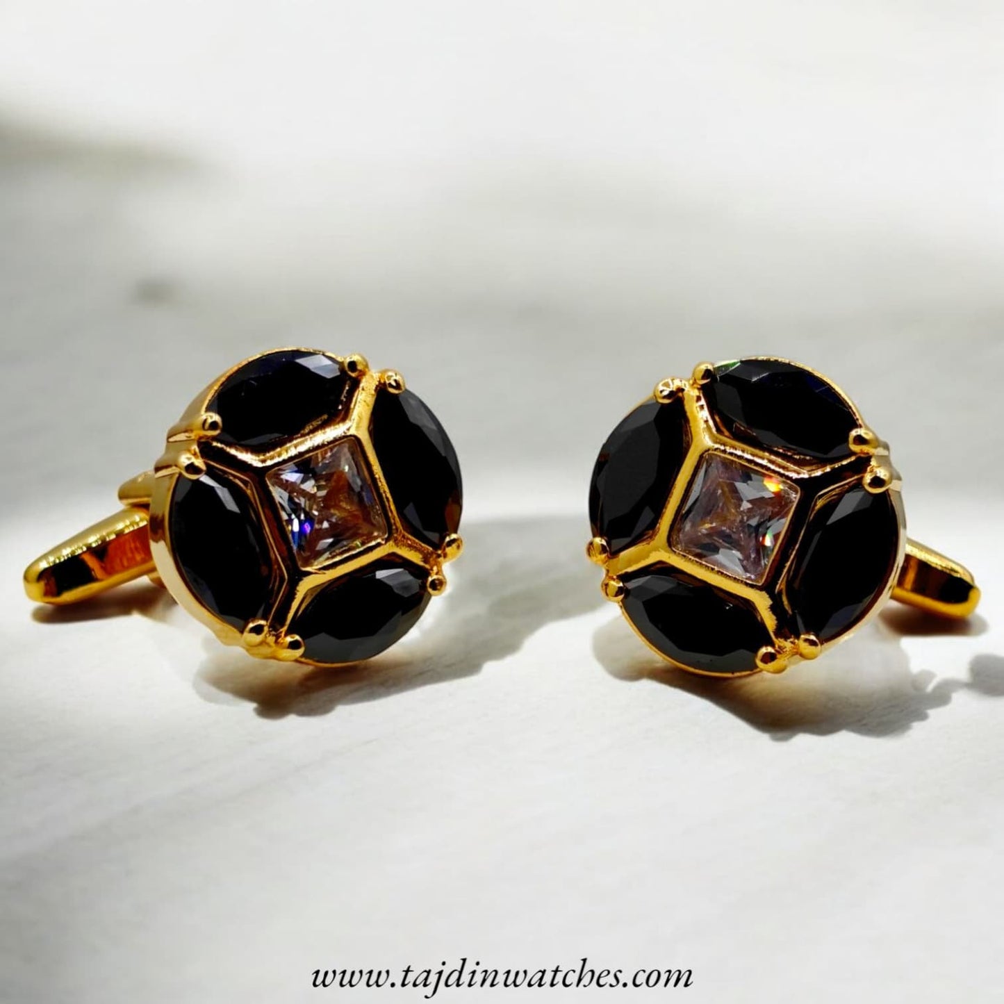 Taj 110 Black Zirconia Cufflinks
