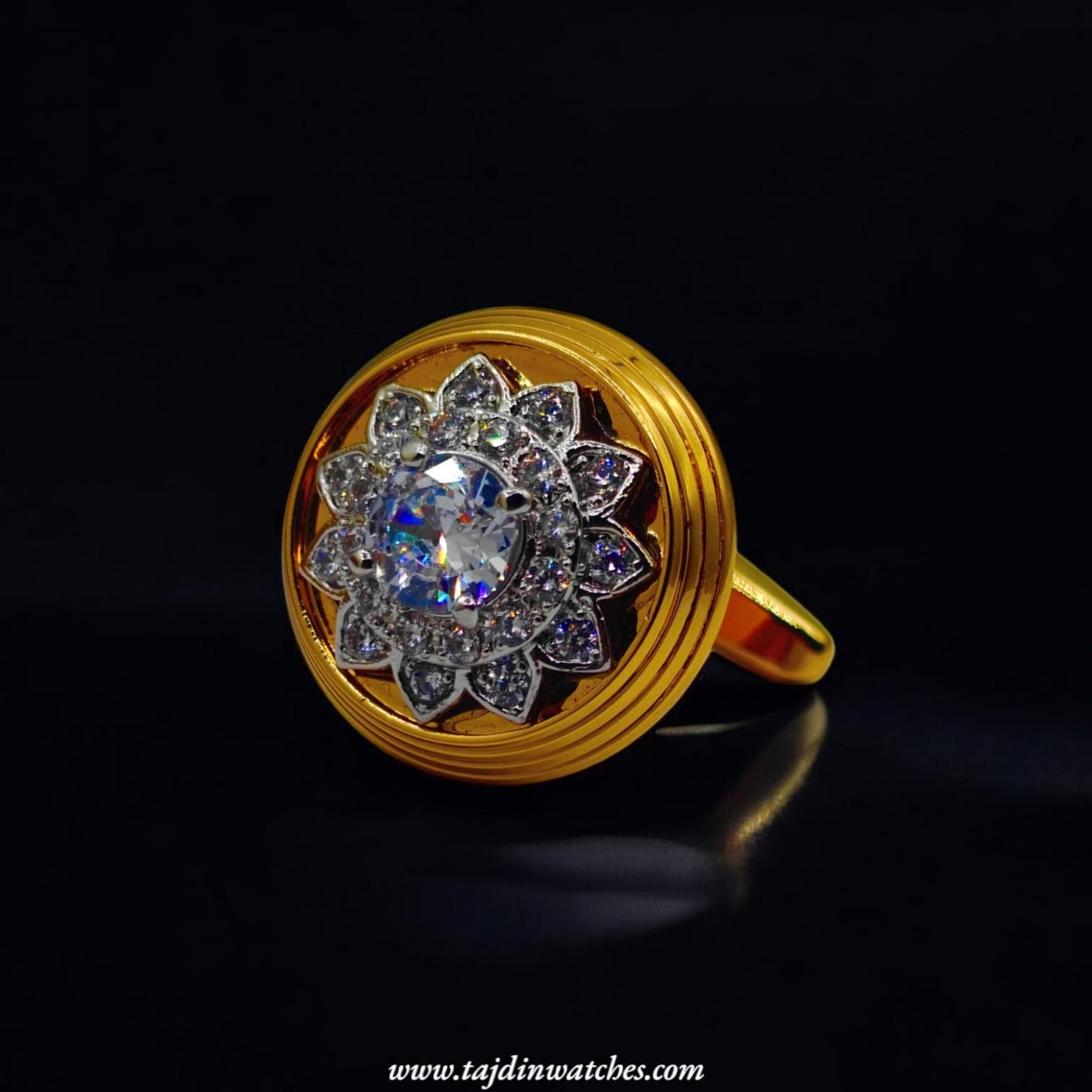 Taj 120 Round Zirconia Cufflinks