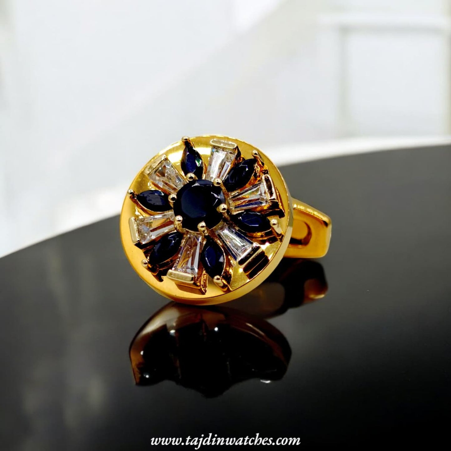Taj 125 Black Zirconia Cufflinks